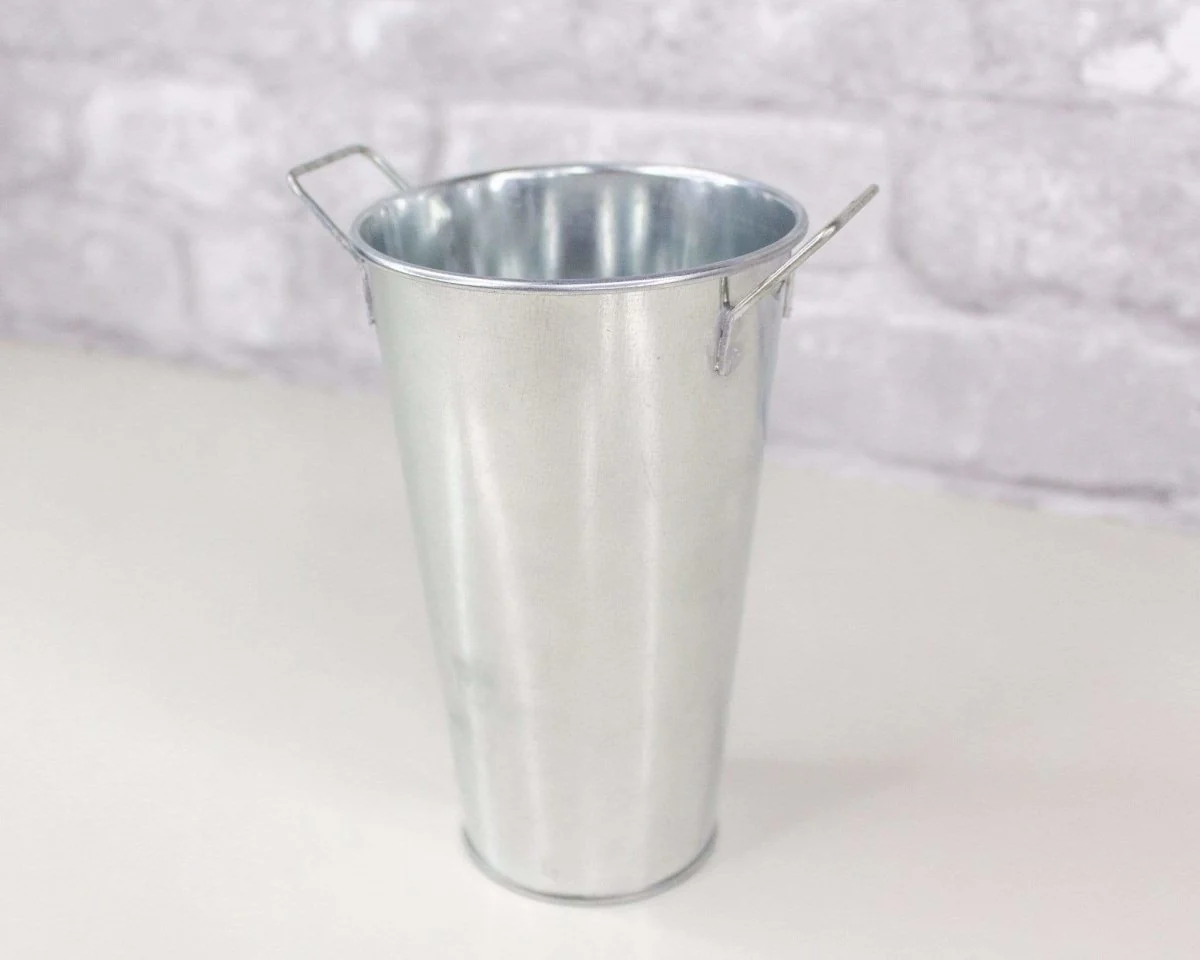 Galvanized French Floral Bucket - Image 4