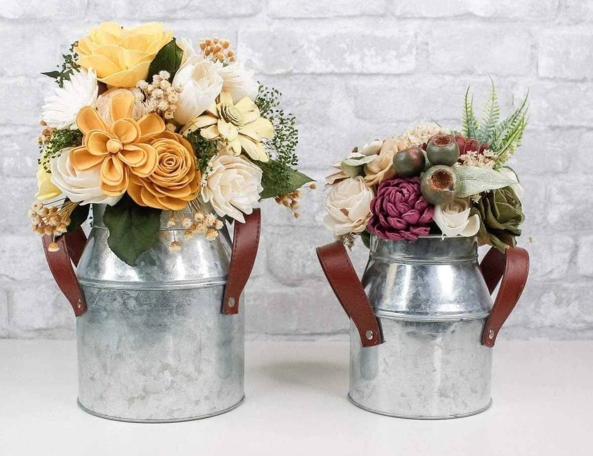 Galvanized Milk Bucket w/ Handles (Multiple Sizes) - Image 2