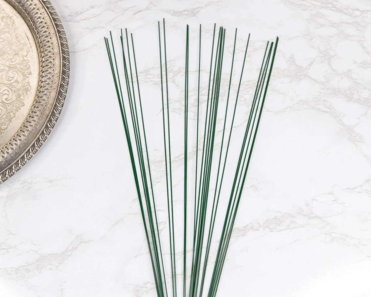 Green Floral Wire 18 Gauge (Cloth Wrapped) - Image 2