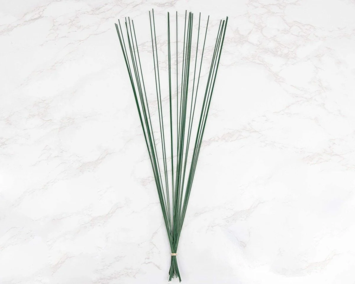 Green Floral Wire 18 Gauge (Cloth Wrapped) - Image 3