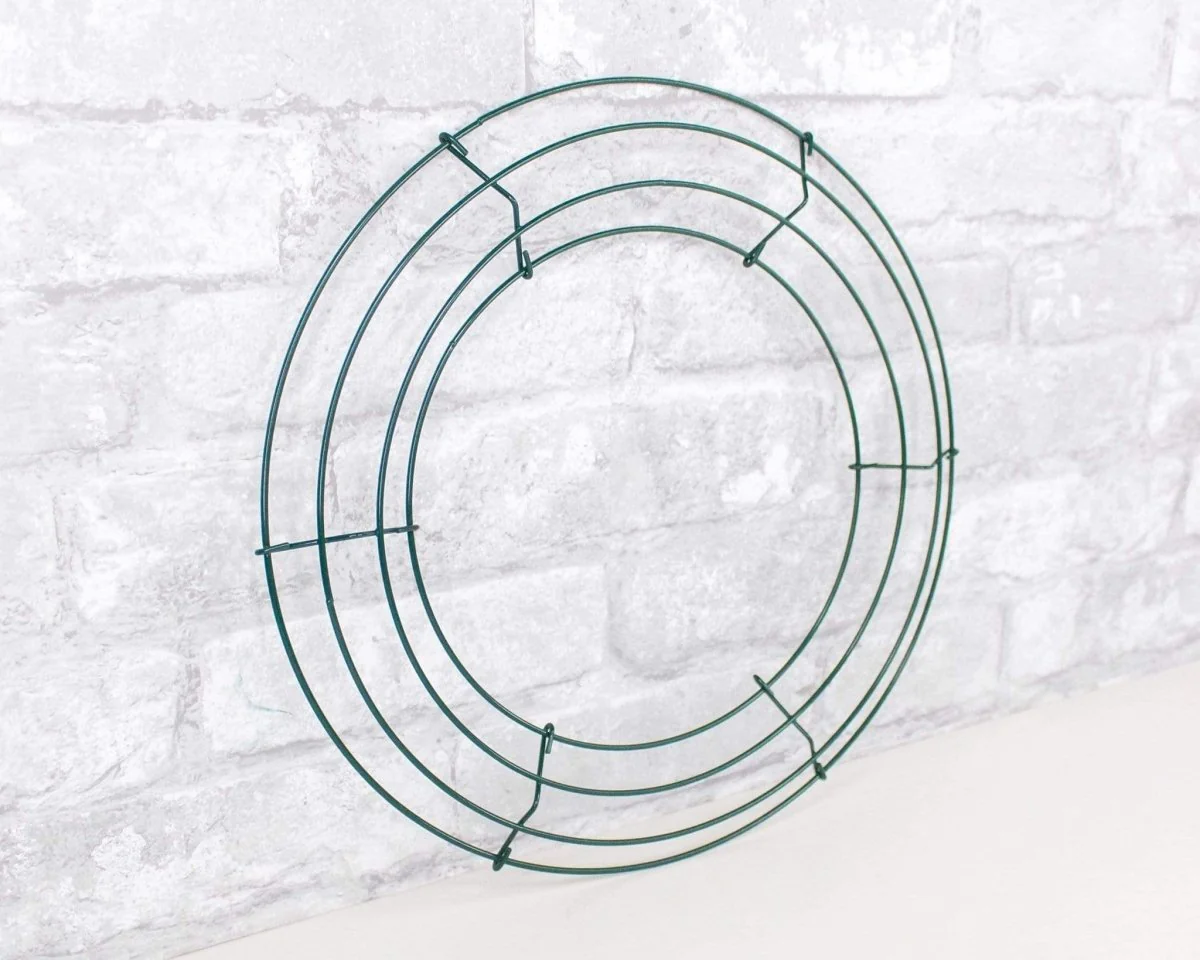 Green Metal Wreath Form - 12" - Image 3
