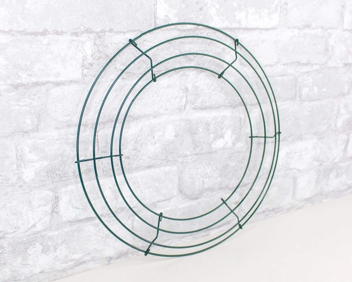 Green Metal Wreath Form - 16" - Image 3