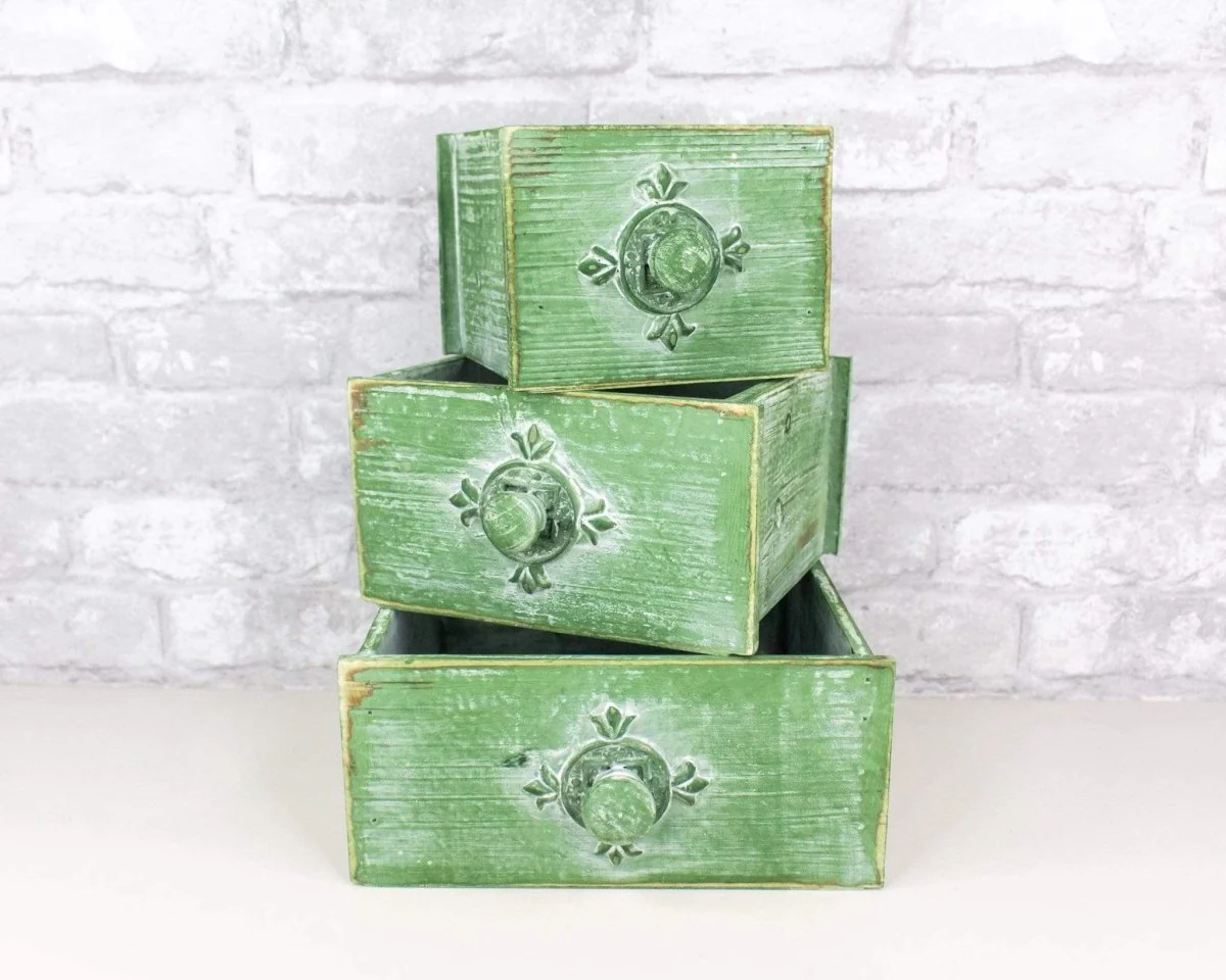 Green Rustic Wooden Drawer (Multiple Sizes) - Image 12