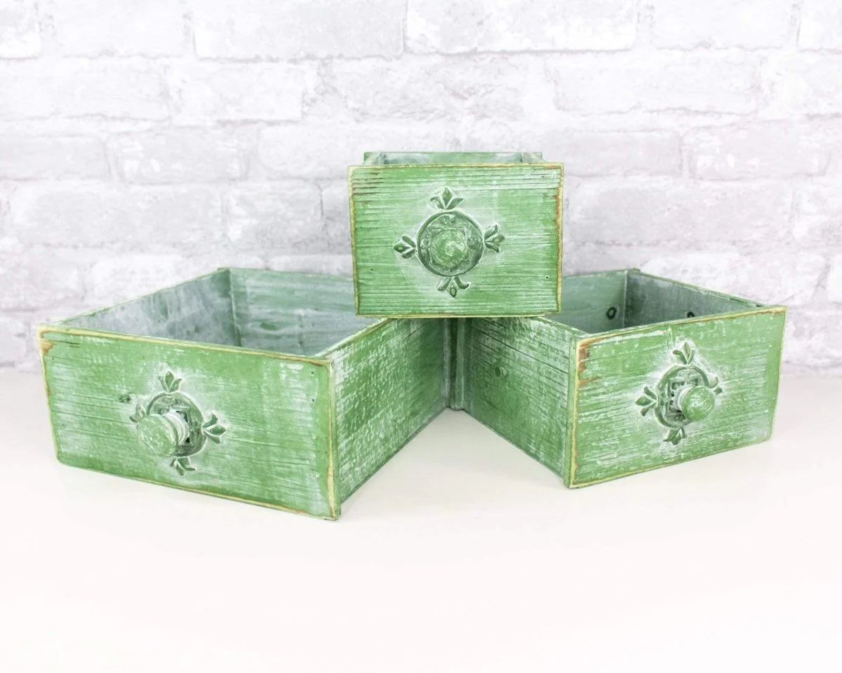 Green Rustic Wooden Drawer (Multiple Sizes) - Image 2