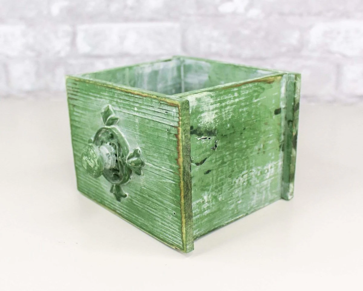 Green Rustic Wooden Drawer (Multiple Sizes) - Image 3