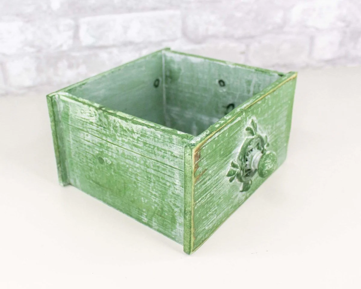 Green Rustic Wooden Drawer (Multiple Sizes) - Image 7