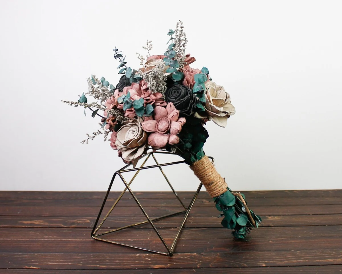Gun Metal Sally Finished Bouquet - Image 11