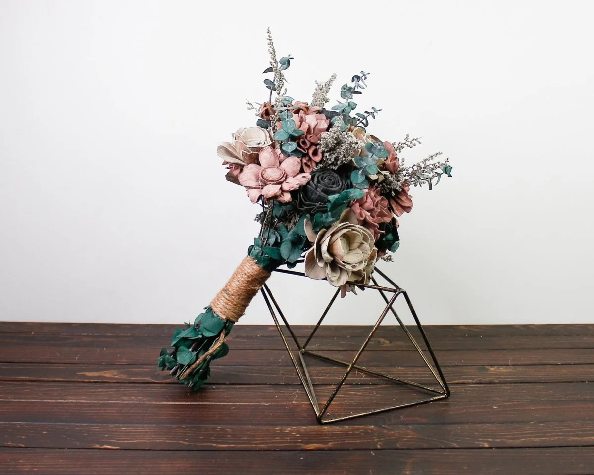 Gun Metal Sally Finished Bouquet - Image 12
