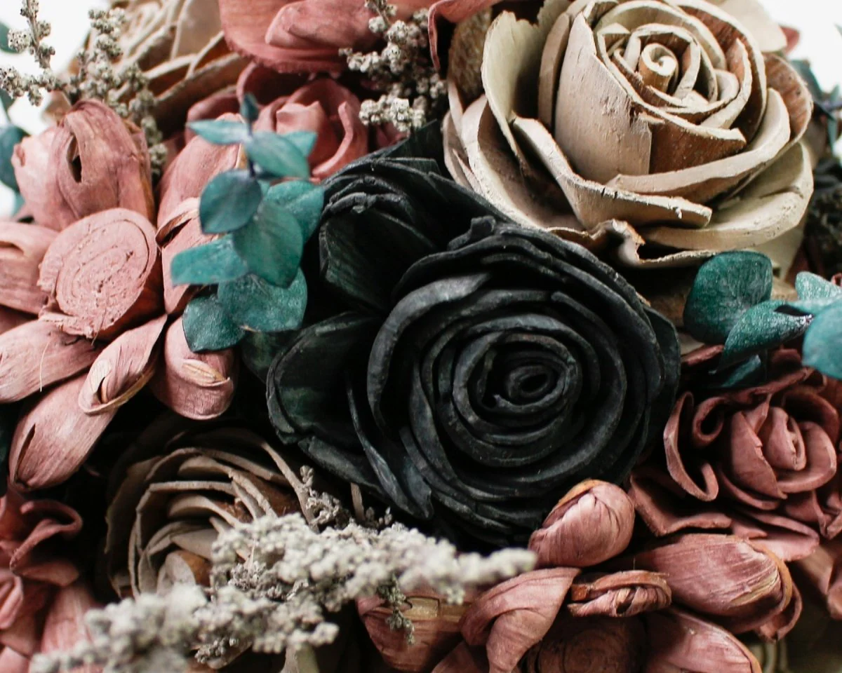 Gun Metal Sally Finished Bouquet - Image 2
