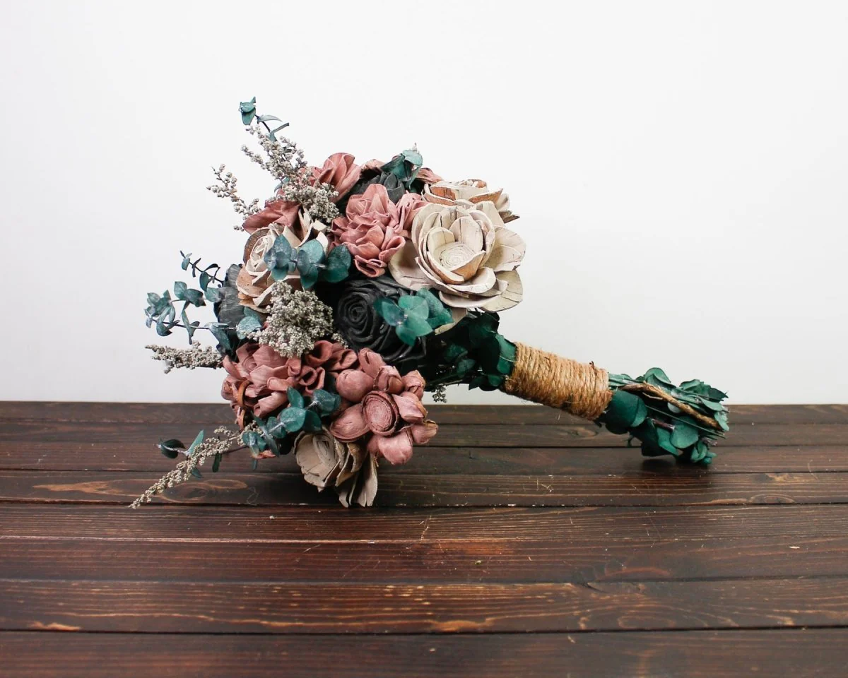 Gun Metal Sally Finished Bouquet - Image 4