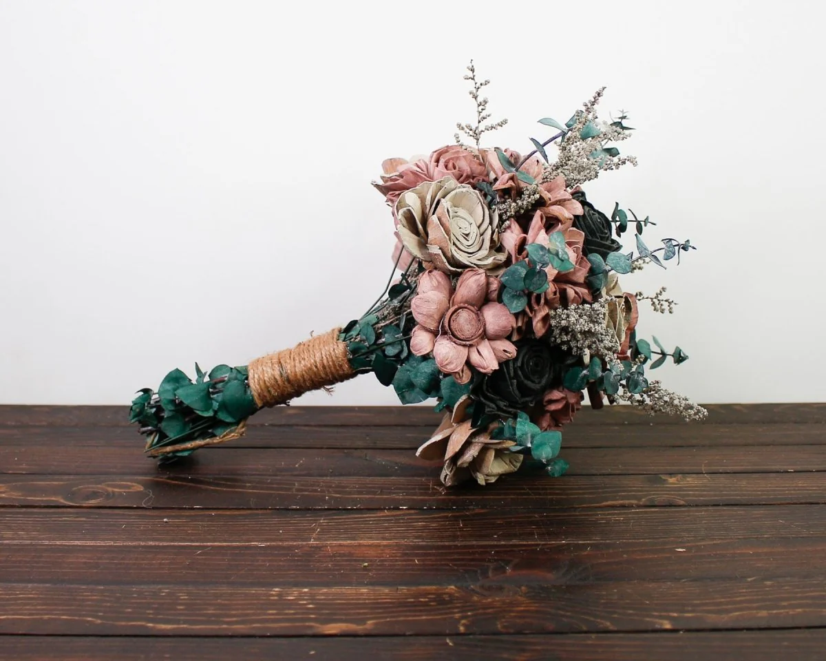 Gun Metal Sally Finished Bouquet - Image 5