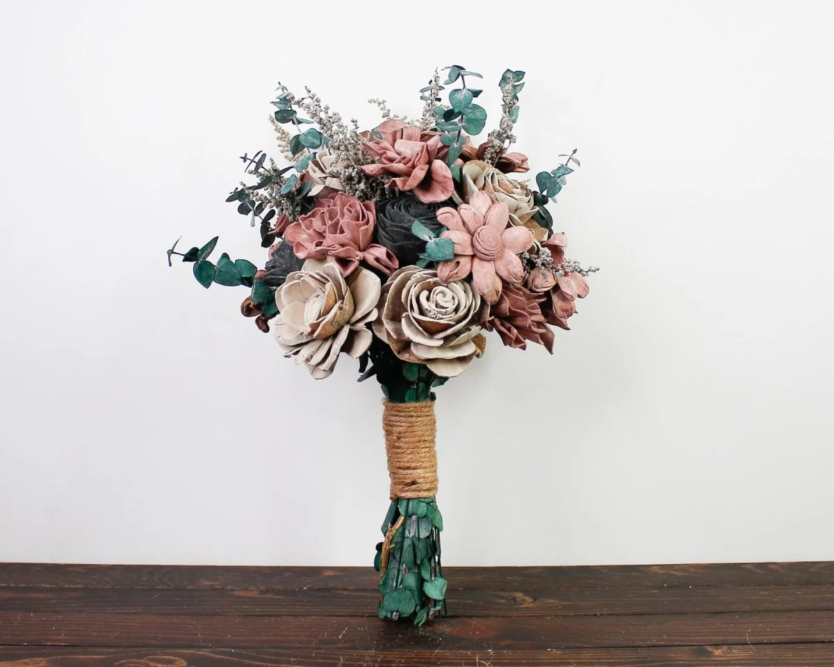 Gun Metal Sally Finished Bouquet - Image 7
