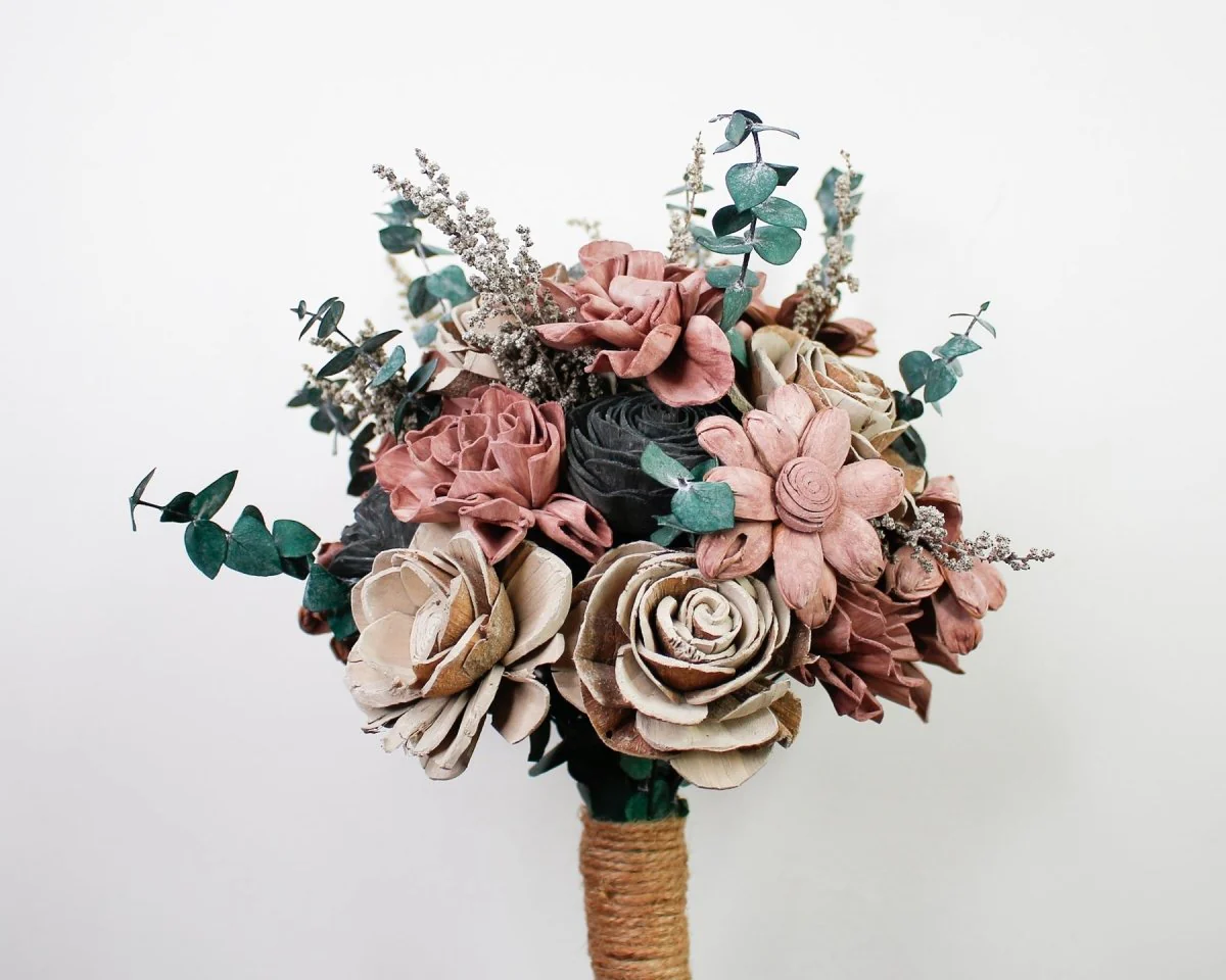 Gun Metal Sally Finished Bouquet - Image 8