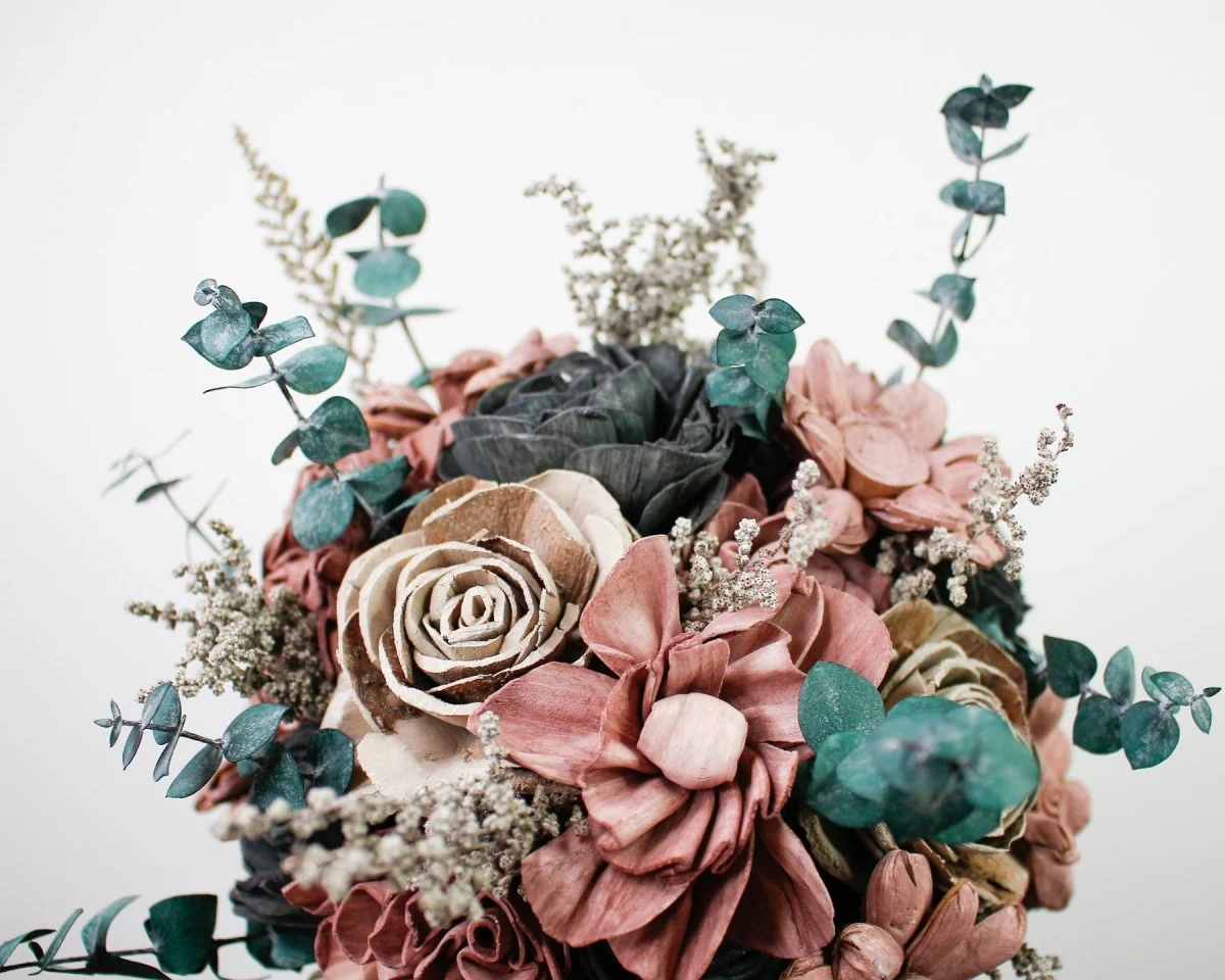 Gun Metal Sally Finished Bouquet - Image 9