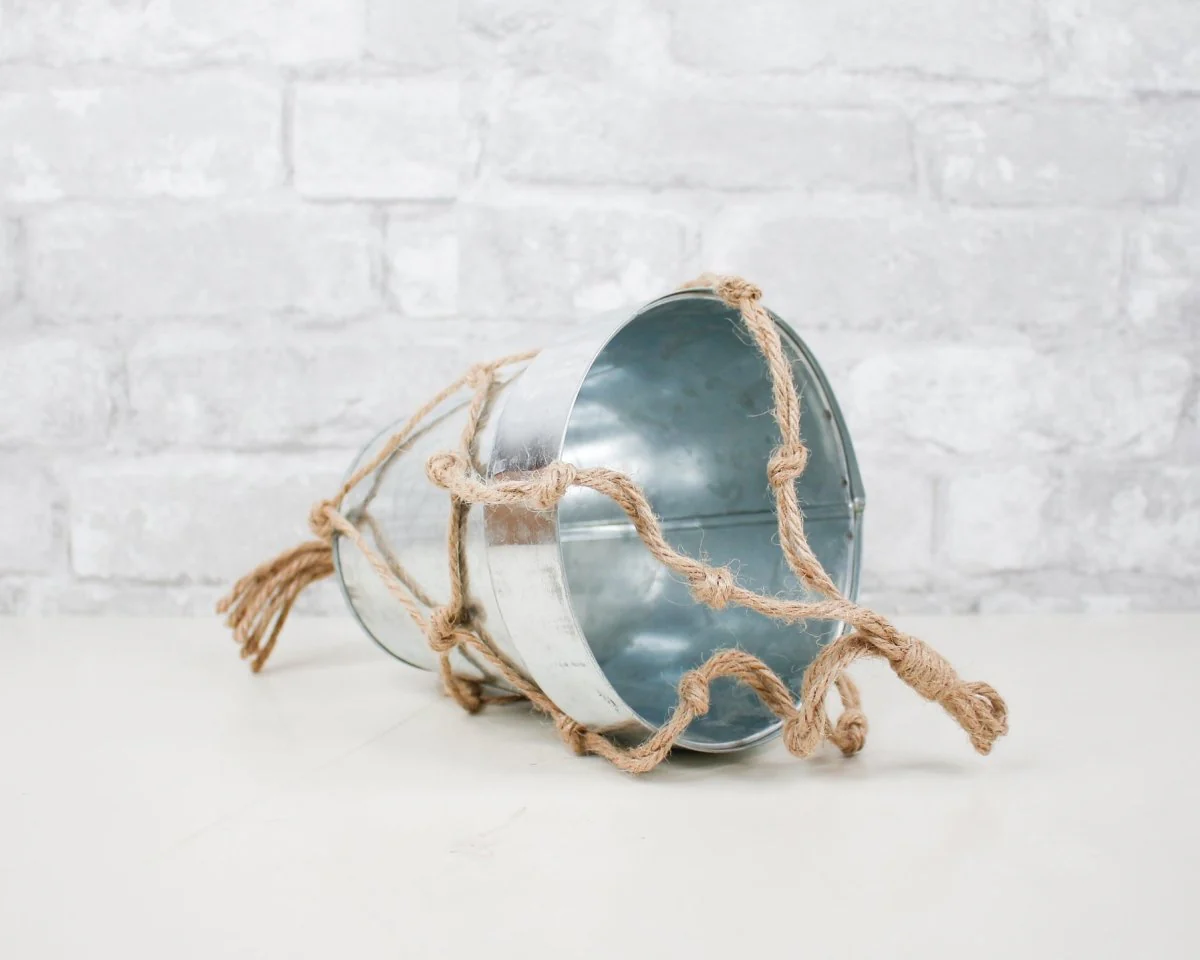 Hanging Galvanized Pot - Large - Image 2