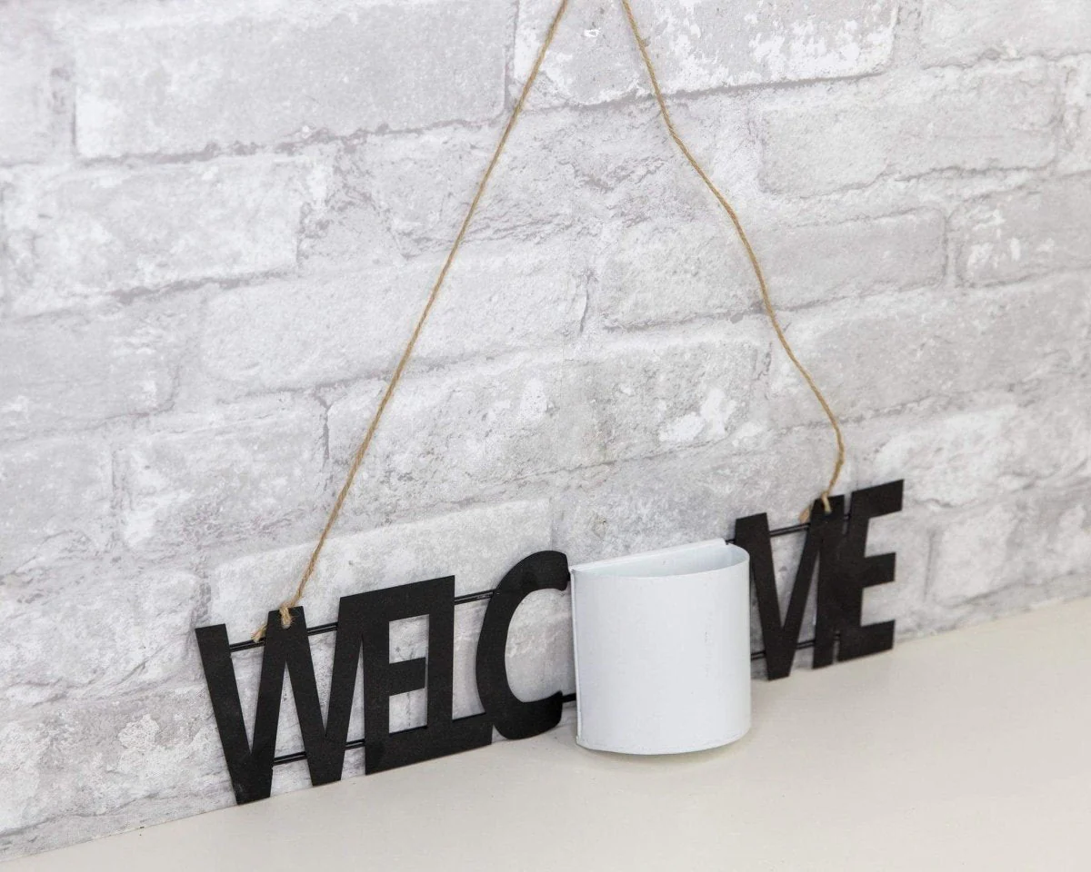 Hanging Metal Sign - Welcome - Image 3
