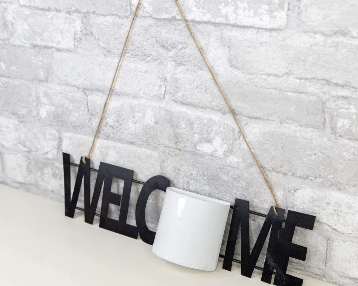 Hanging Metal Sign - Welcome - Image 4