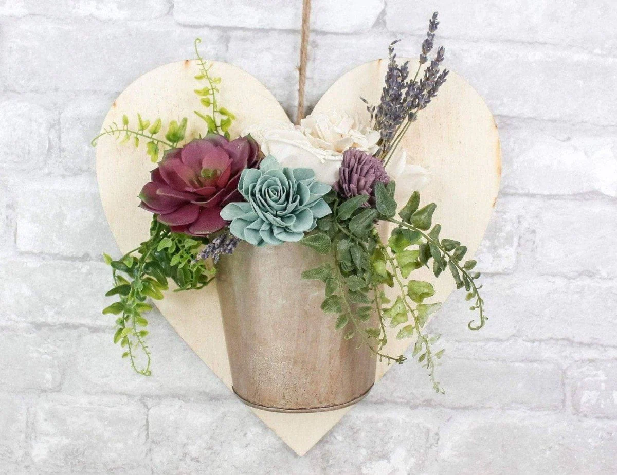 Heart Shaped Wall Planter - Image 2