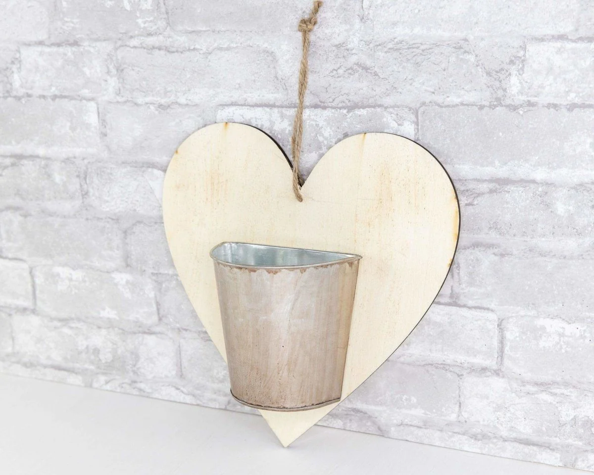 Heart Shaped Wall Planter - Image 3