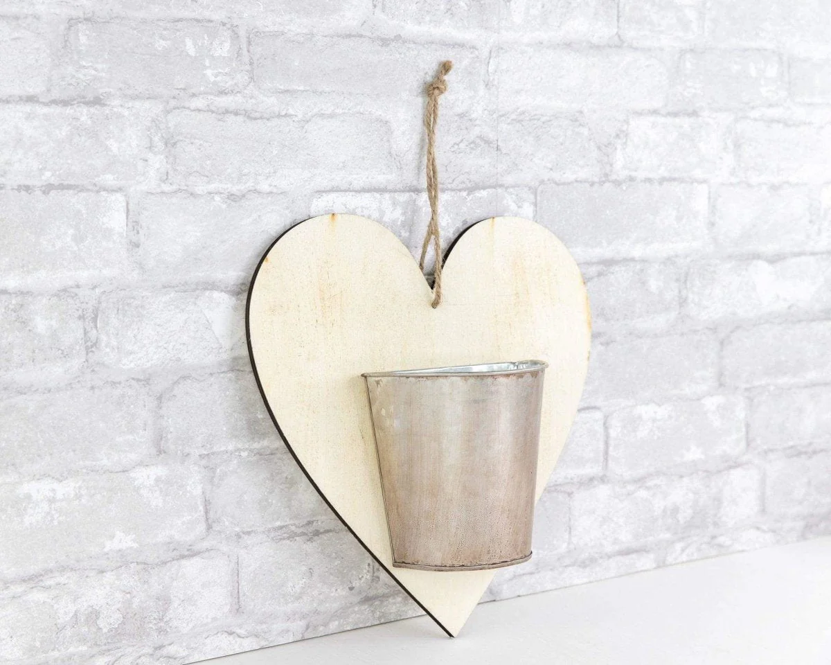 Heart Shaped Wall Planter - Image 4