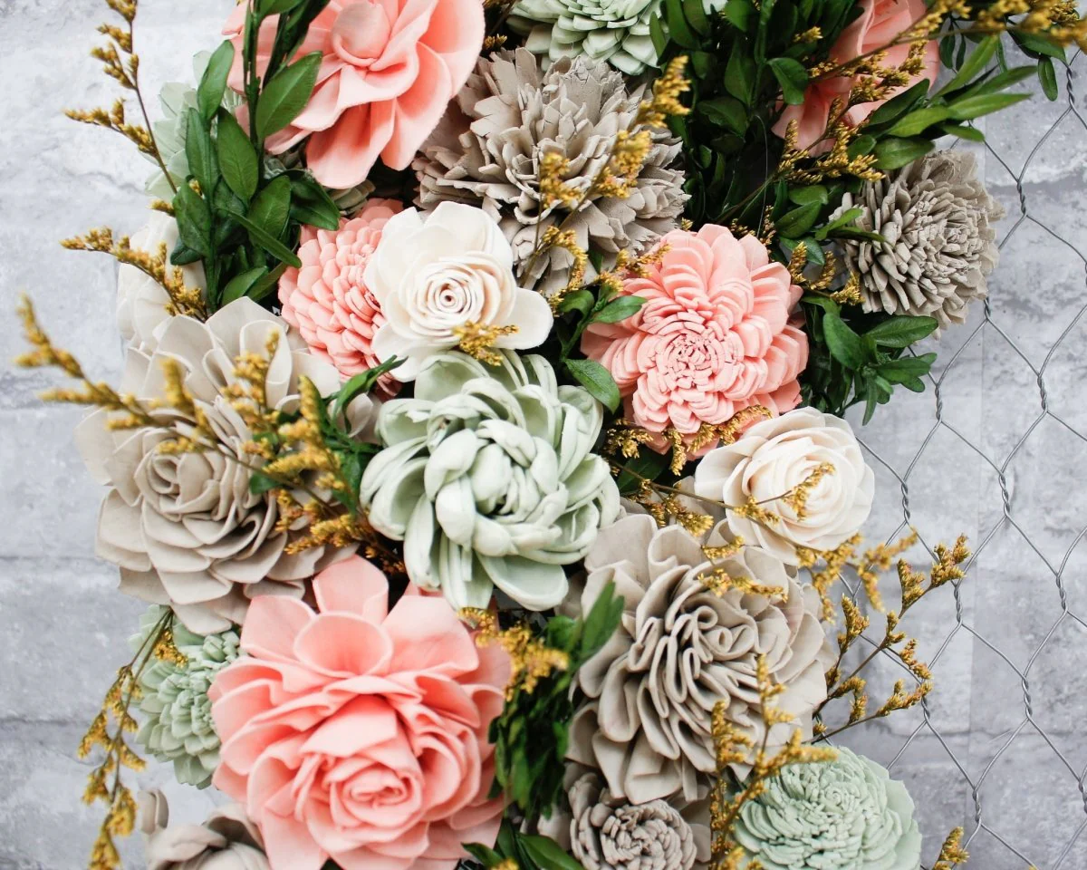 Just Peachy Wreath Craft Kit - Image 3