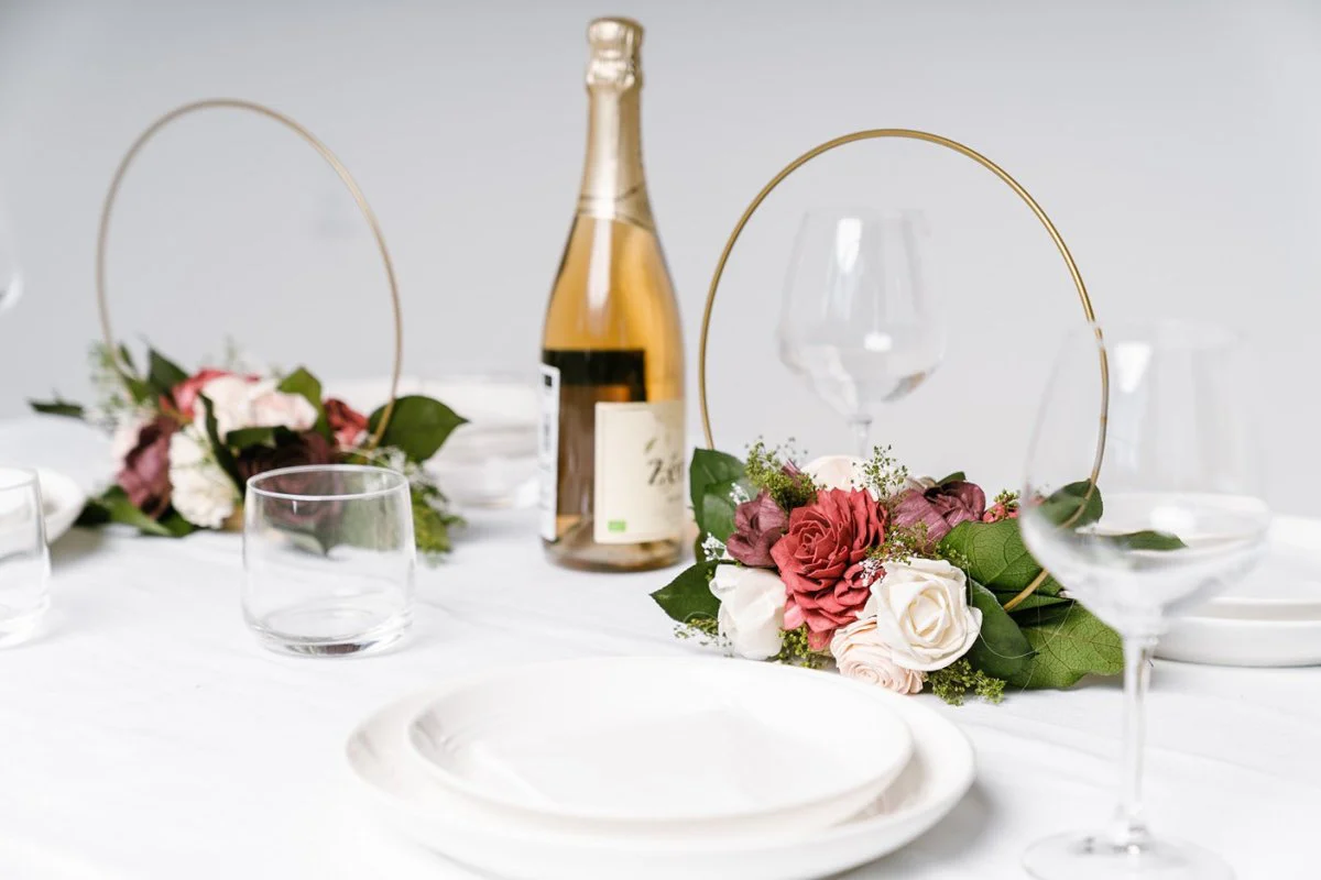 Love Story Hoop Centerpiece - Image 2