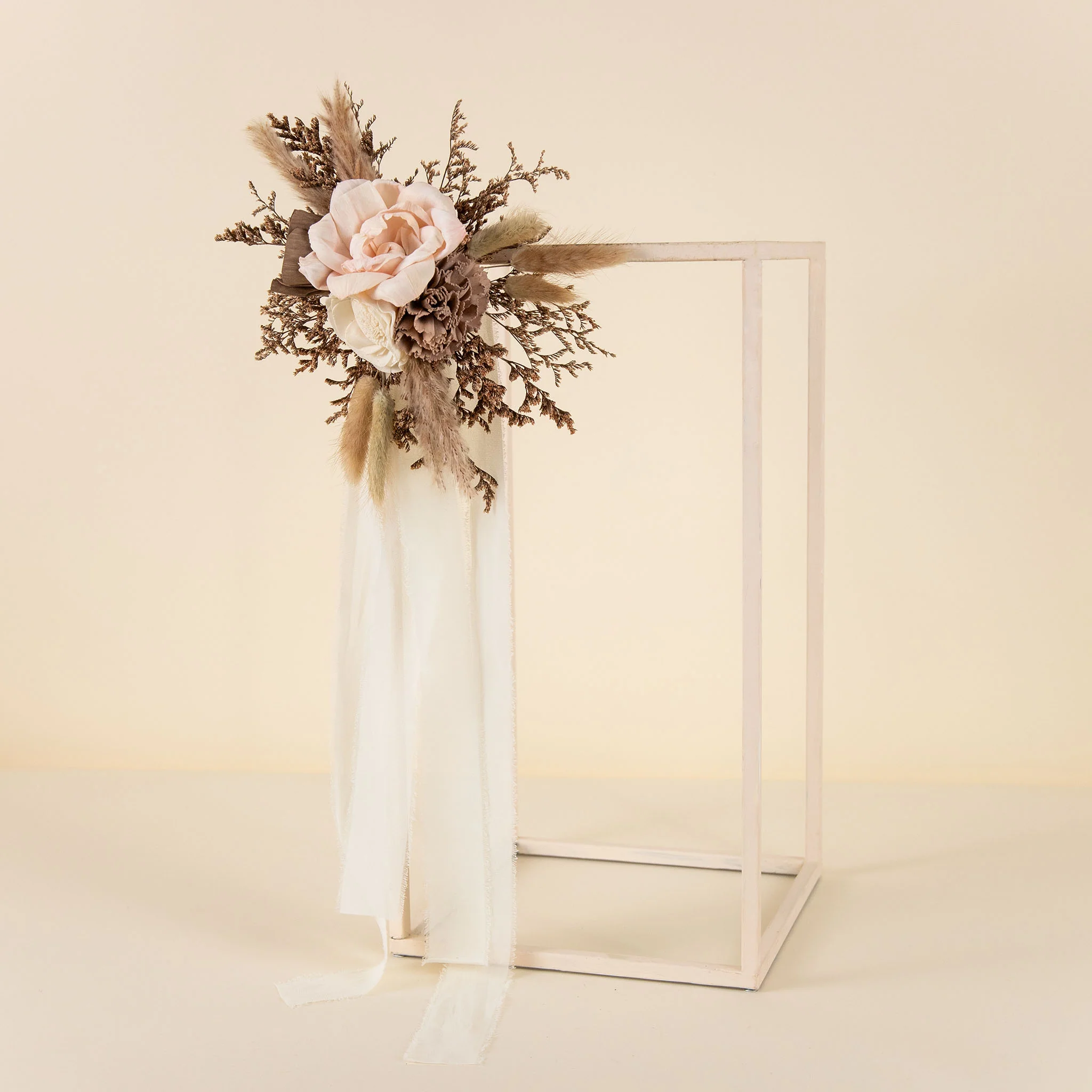 Luxe Amber Chiffon Chair Decoration - Image 3