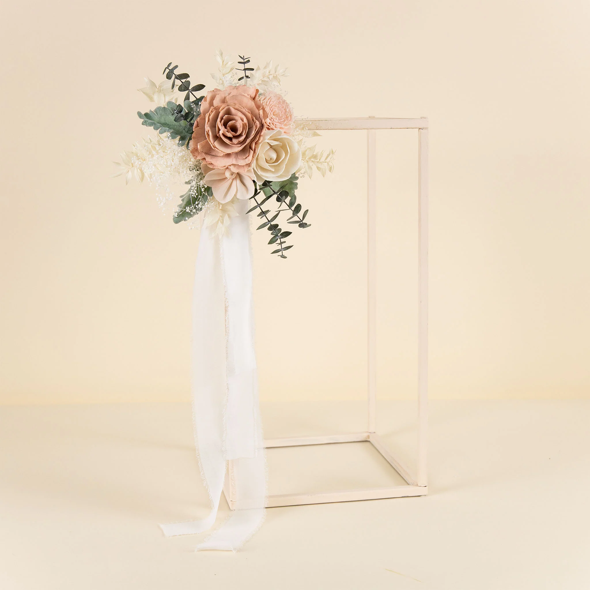 Luxe Blush Chiffon Chair Decoration* - Image 2