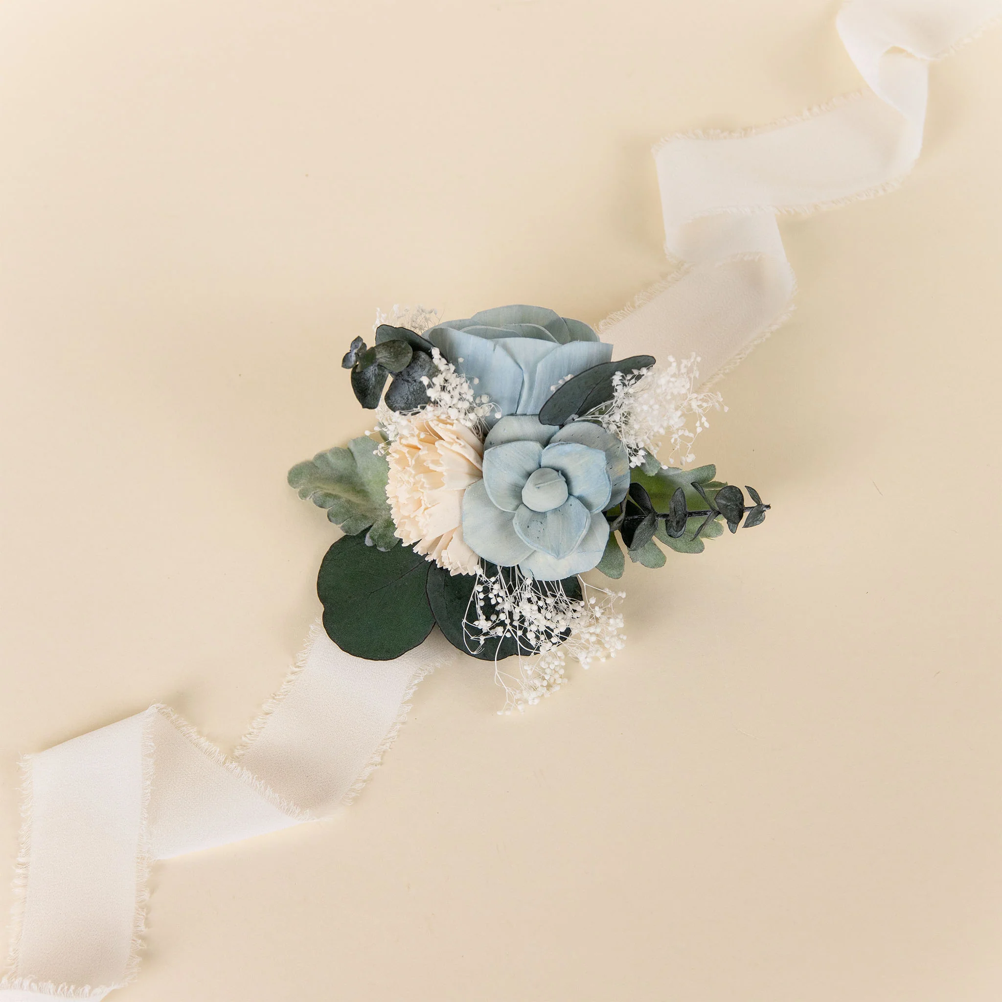 Luxe Ivory Simple Corsage* - Image 3