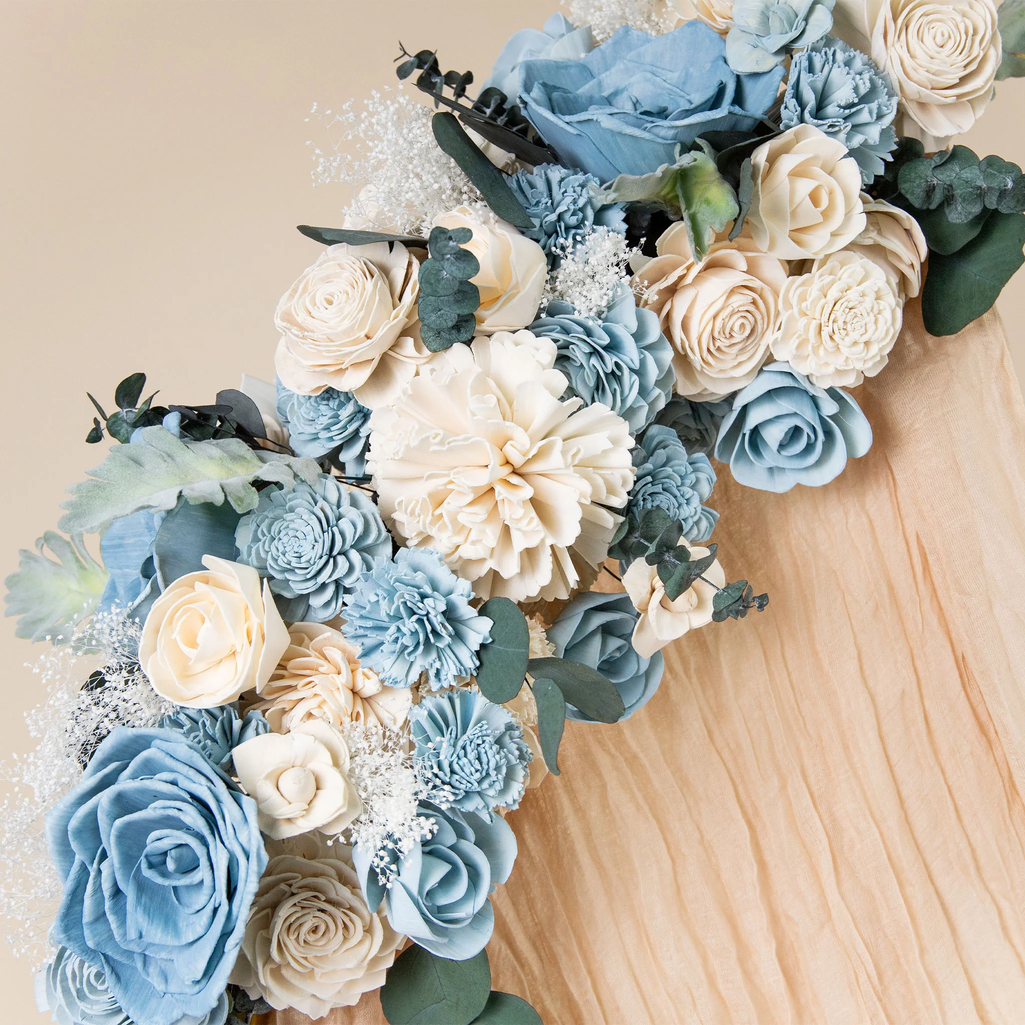 Luxe Ivory Wedding Arch Decor (Set of 2) - Image 3