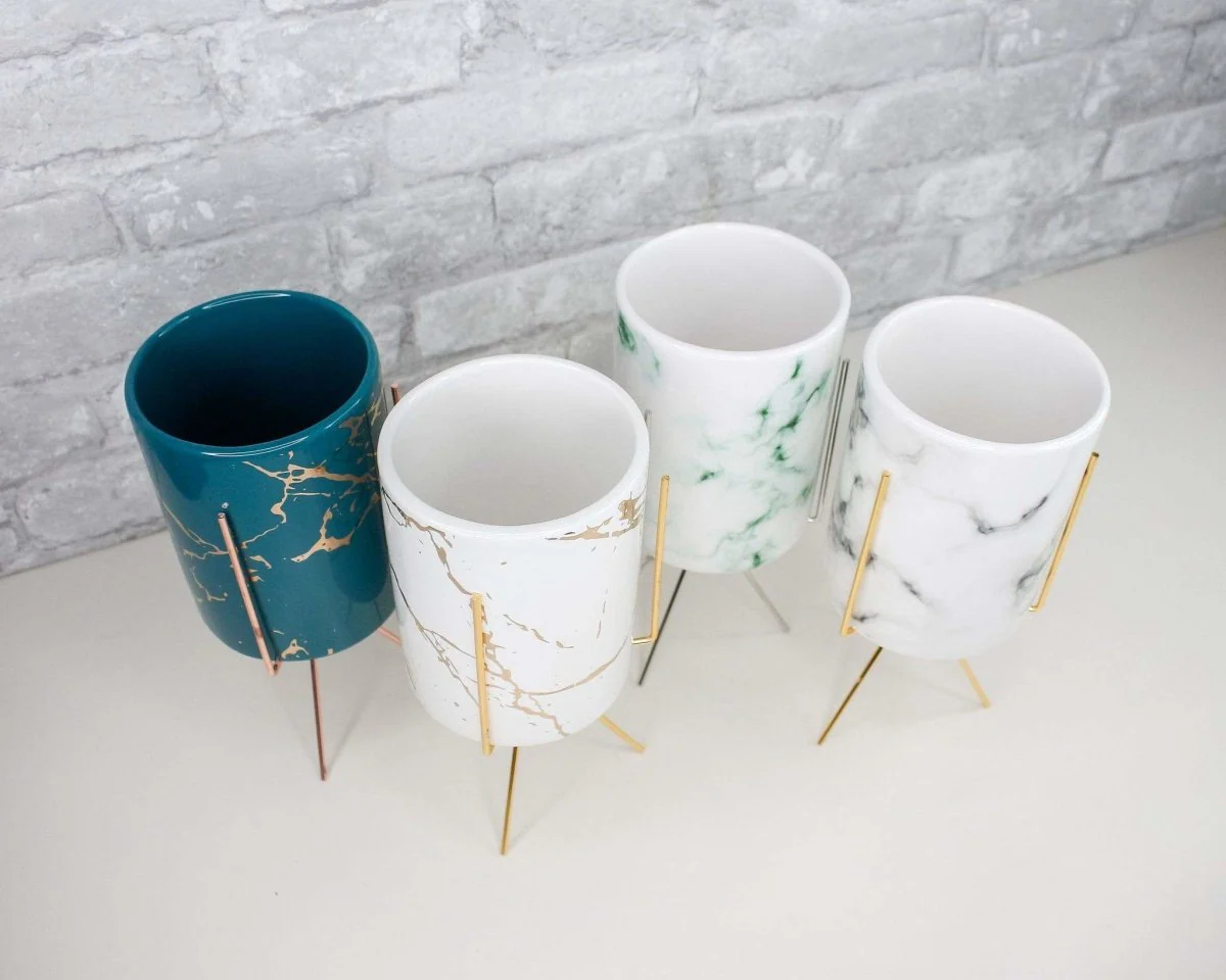 Marble Vase With Stand (Multiple Color Options) - Image 14