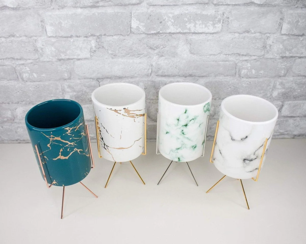 Marble Vase With Stand (Multiple Color Options) - Image 15