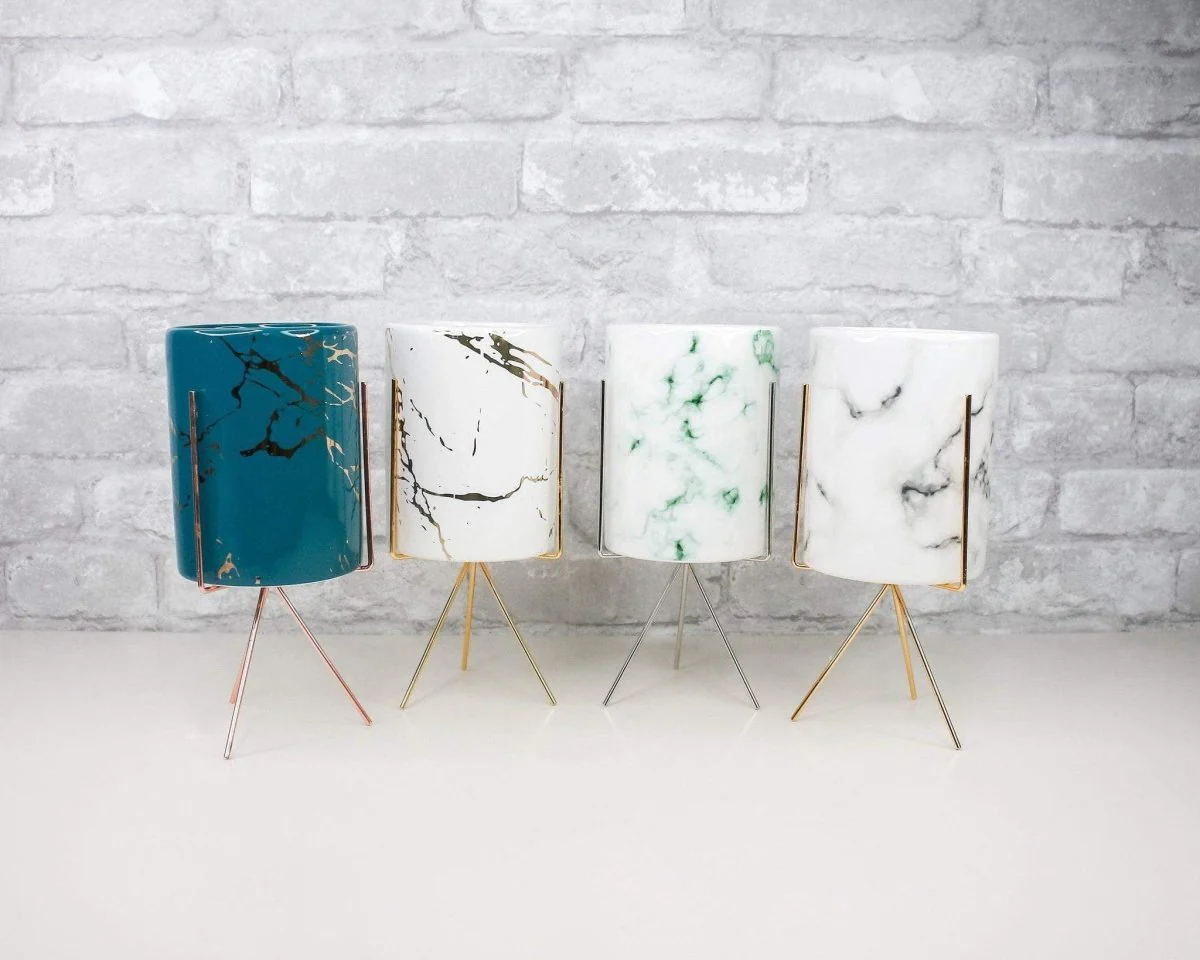 Marble Vase With Stand (Multiple Color Options) - Image 16