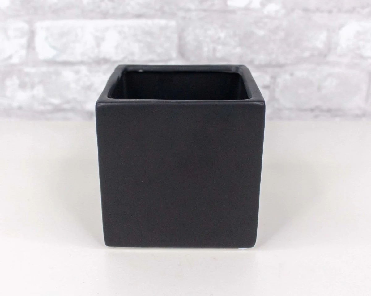 Matte Cube Ceramic Container (Multiple Colors) - Image 3