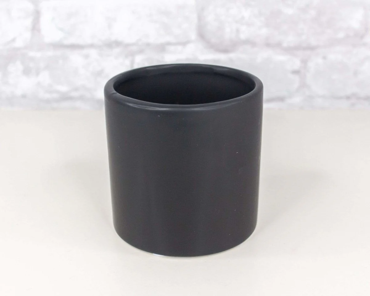 Matte Round Ceramic Container - Image 3