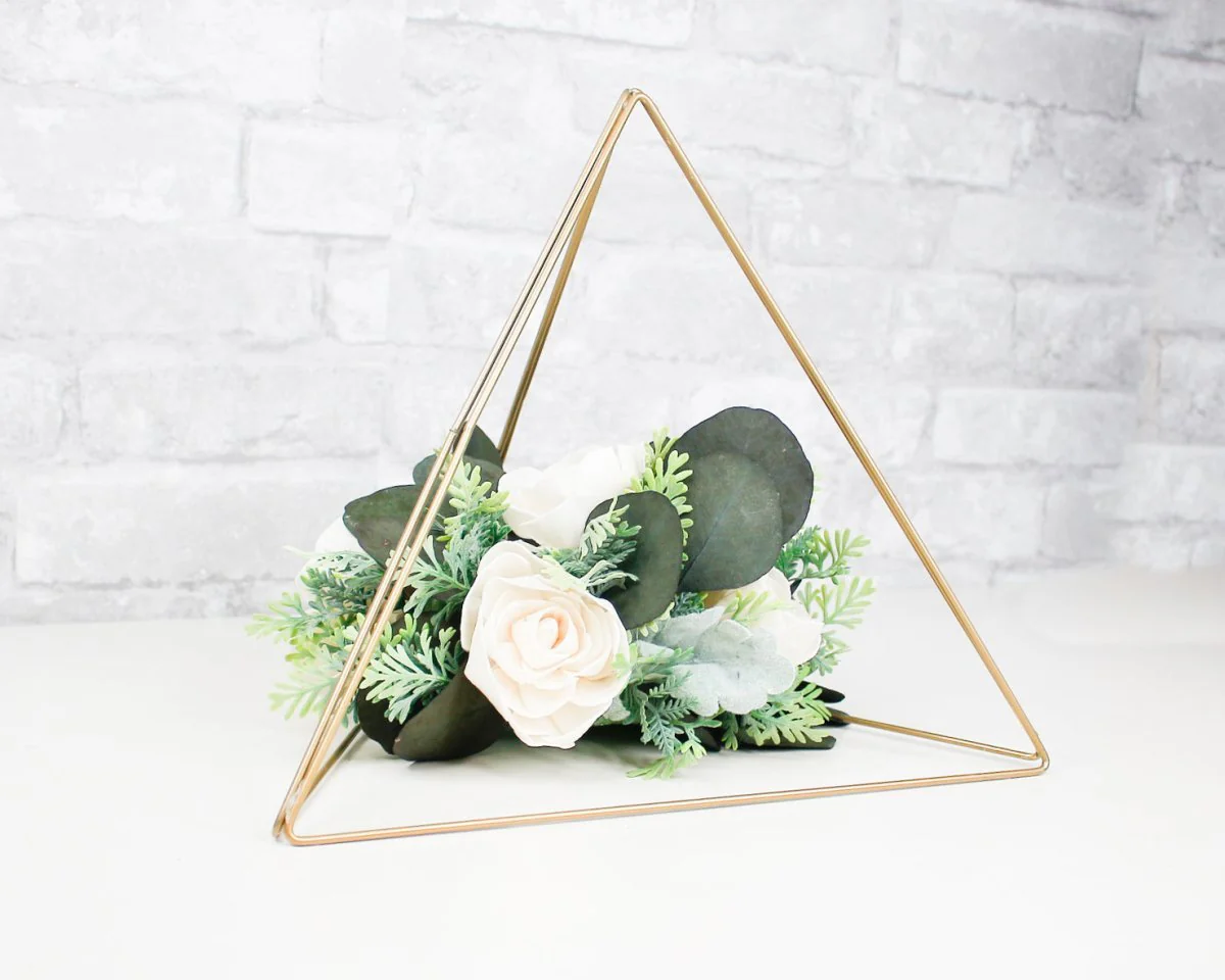 Metal Triangle - 12" Gold - Image 2