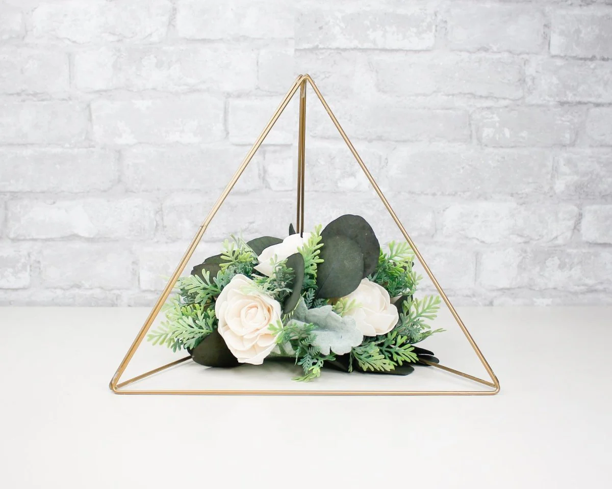 Metal Triangle - 12" Gold - Image 3