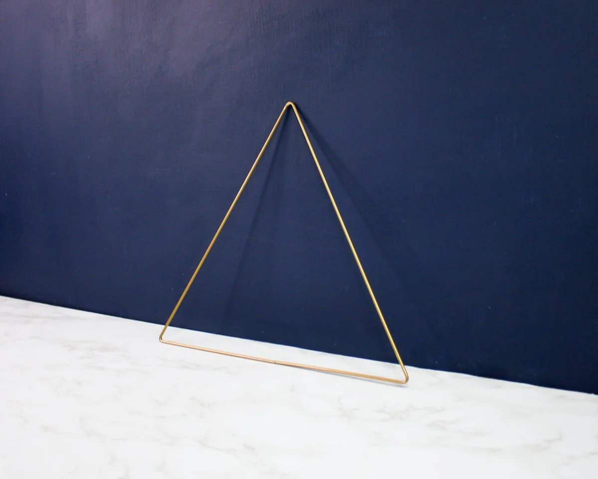 Metal Triangle - 12" Gold - Image 6