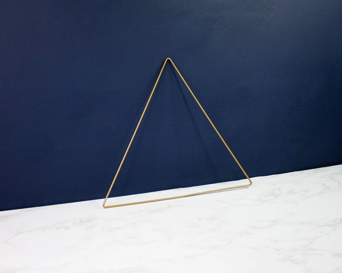Metal Triangle - 12" Gold - Image 7