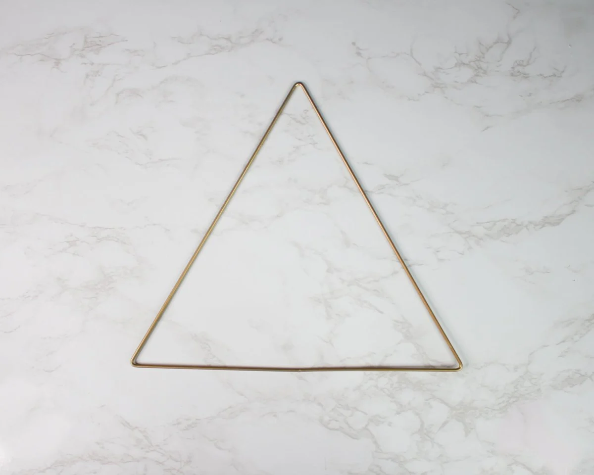 Metal Triangle - 12" Gold - Image 8