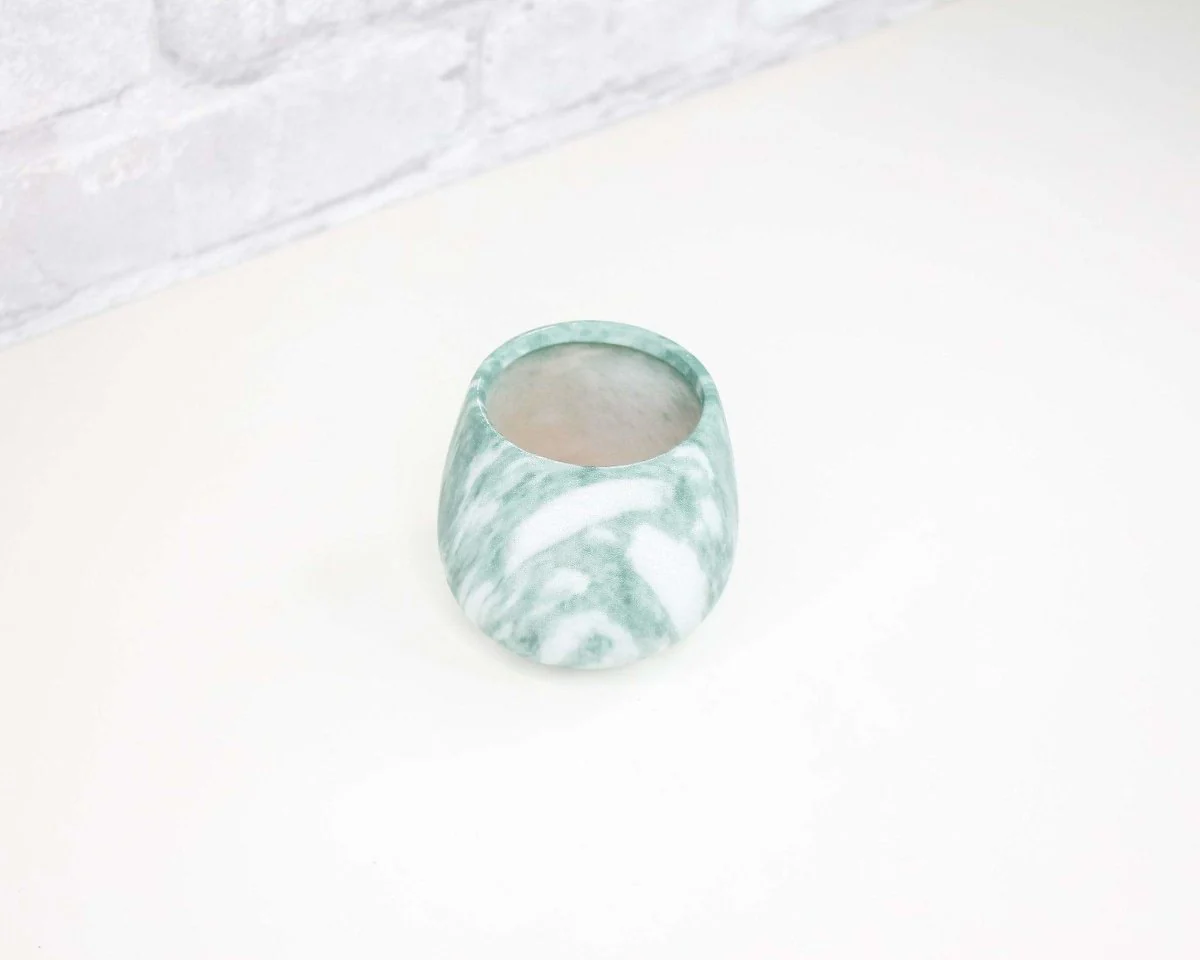 Mini Marbled Ceramic Pot - Image 5