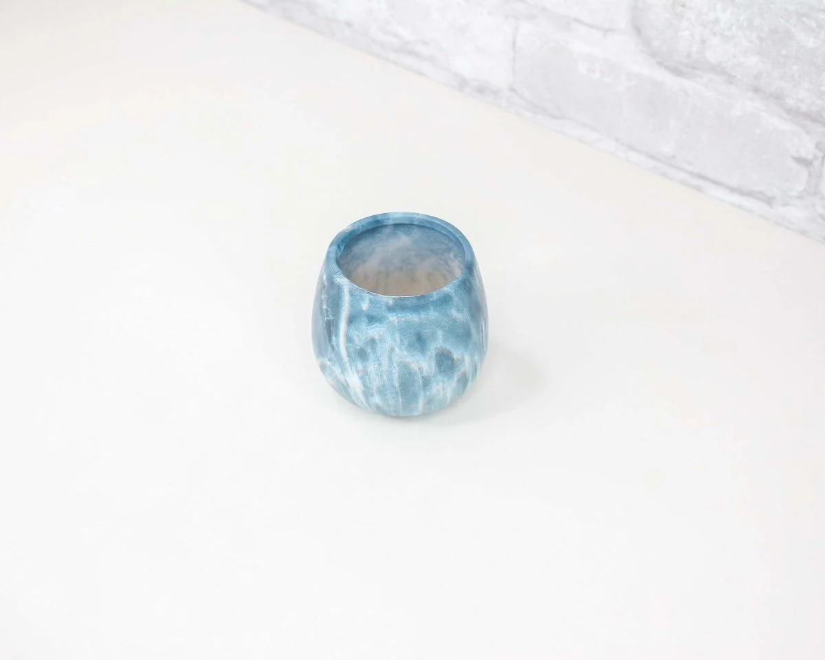 Mini Marbled Ceramic Pot - Image 7