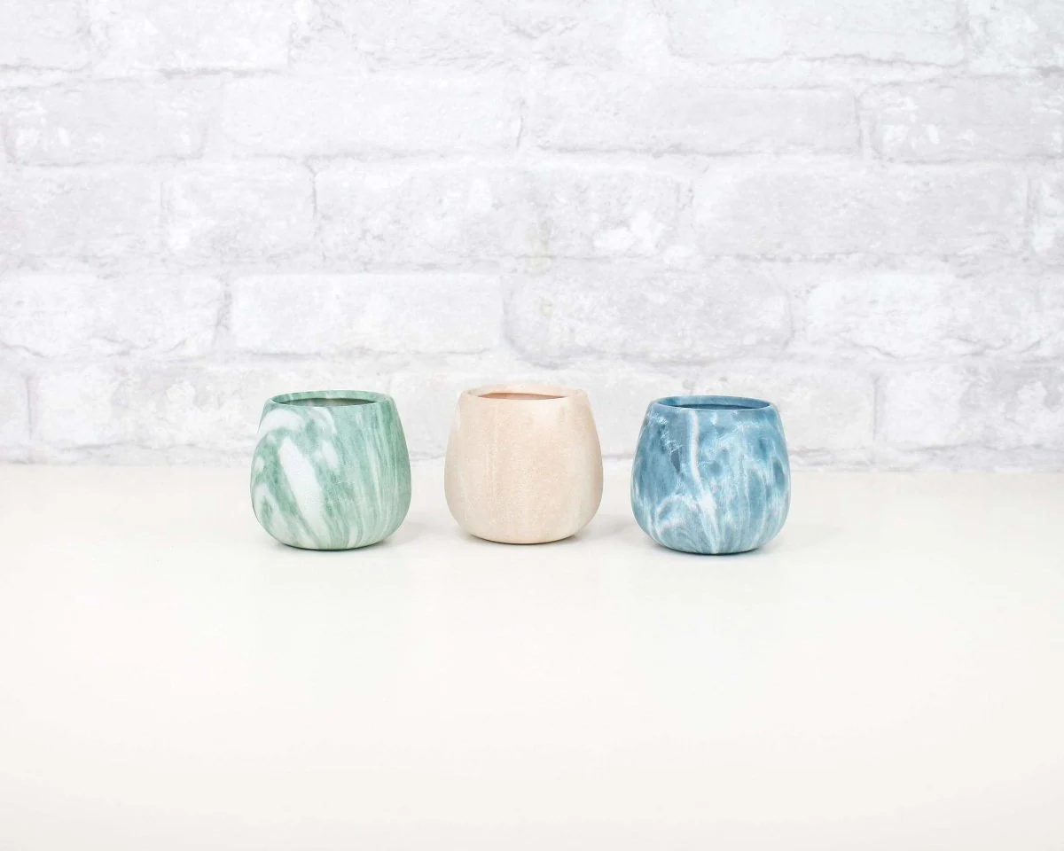 Mini Marbled Ceramic Pot - Image 8