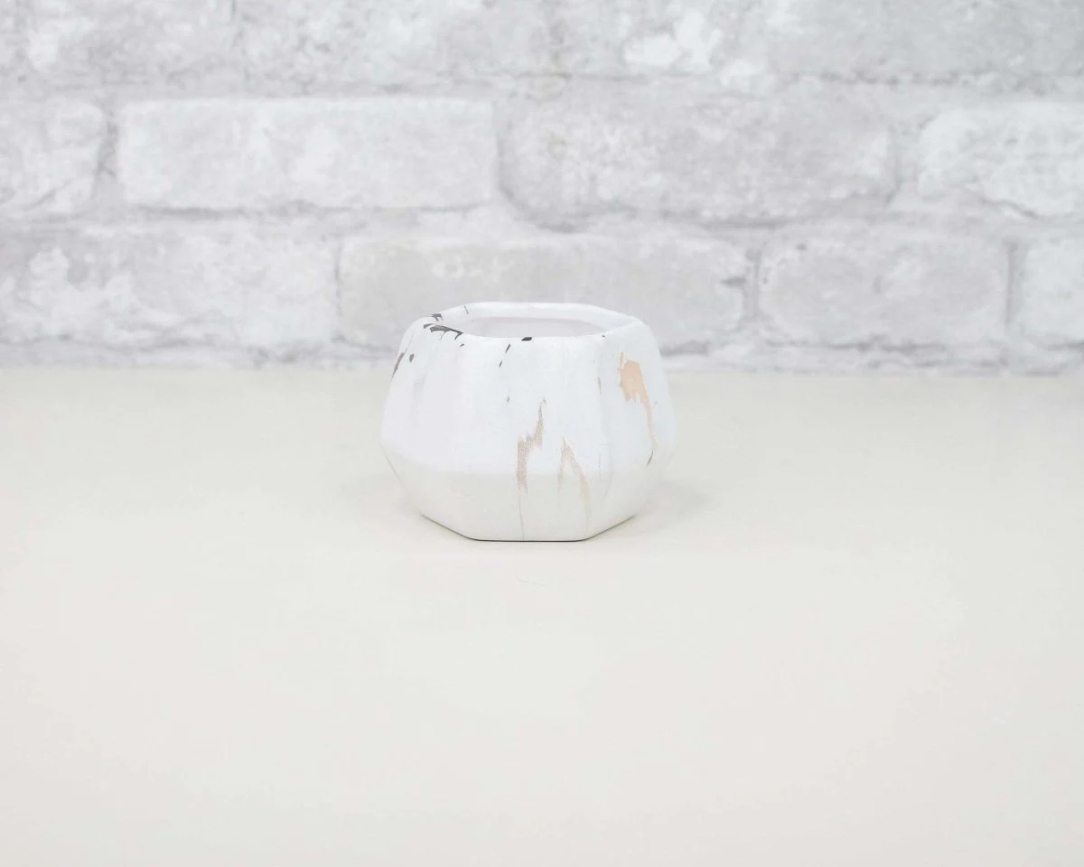 Modern Marbled Ceramic Pot - Image 3
