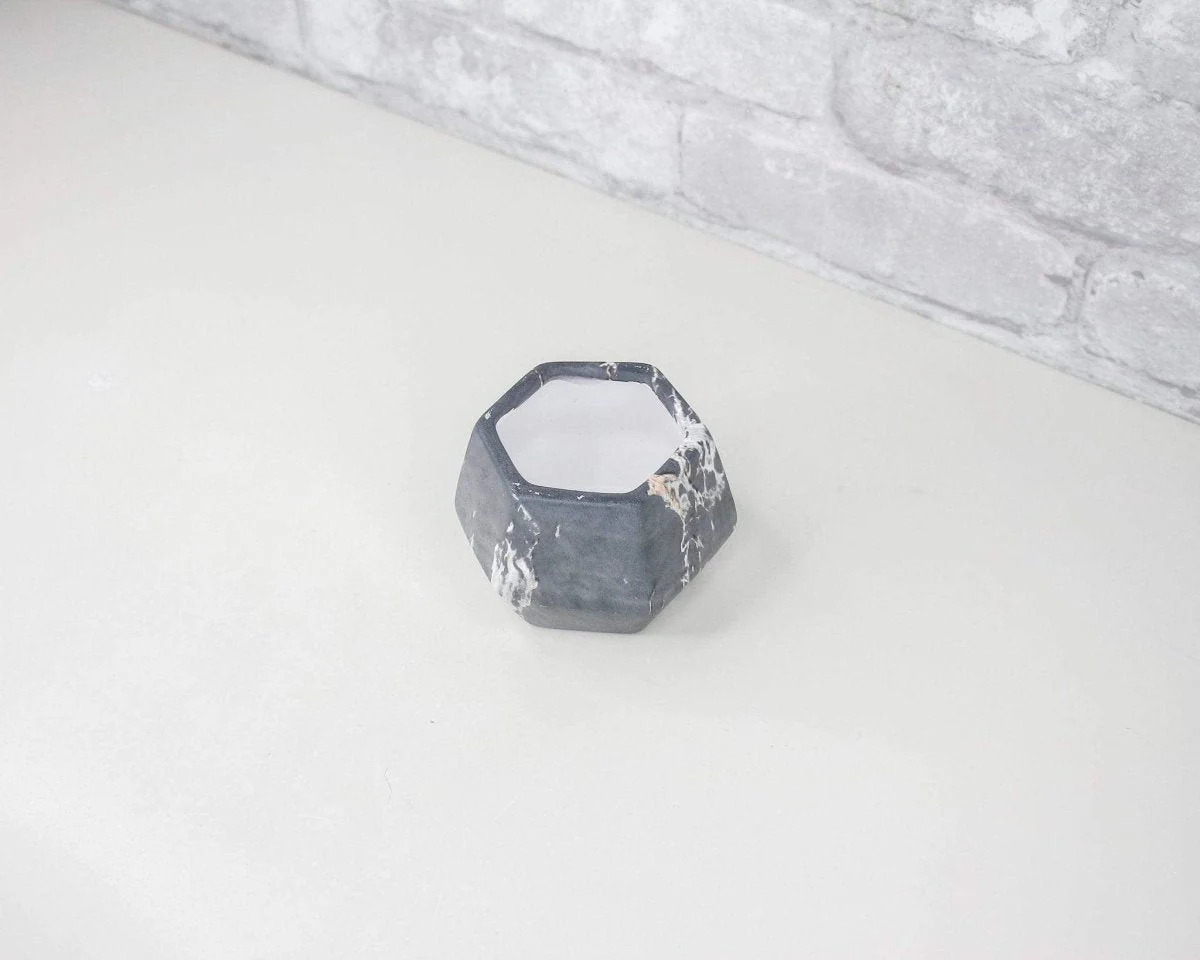 Modern Marbled Ceramic Pot - Image 4