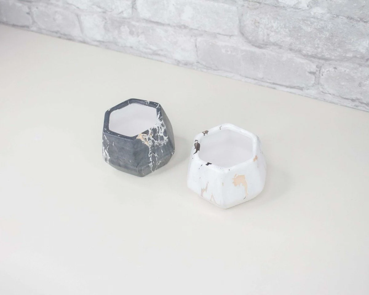 Modern Marbled Ceramic Pot - Image 6