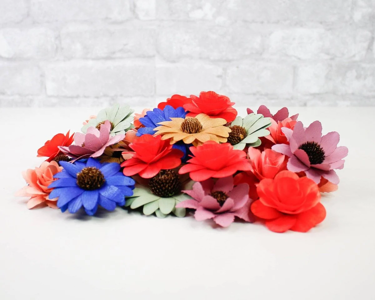 Mystery Birch Wood Flowers (10 Pack) - Image 3