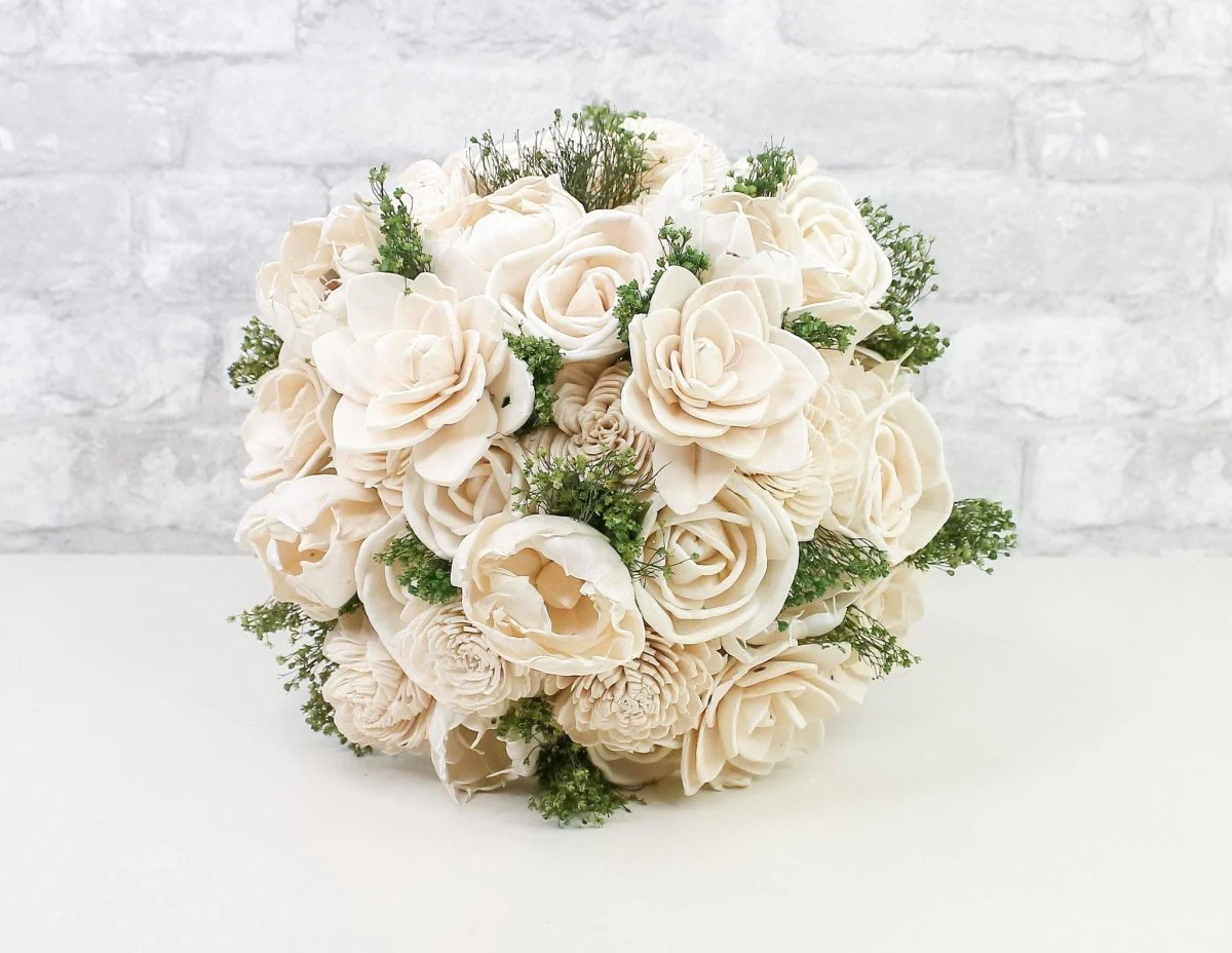 Aspen White Finished Bouquet - Large - Image 2