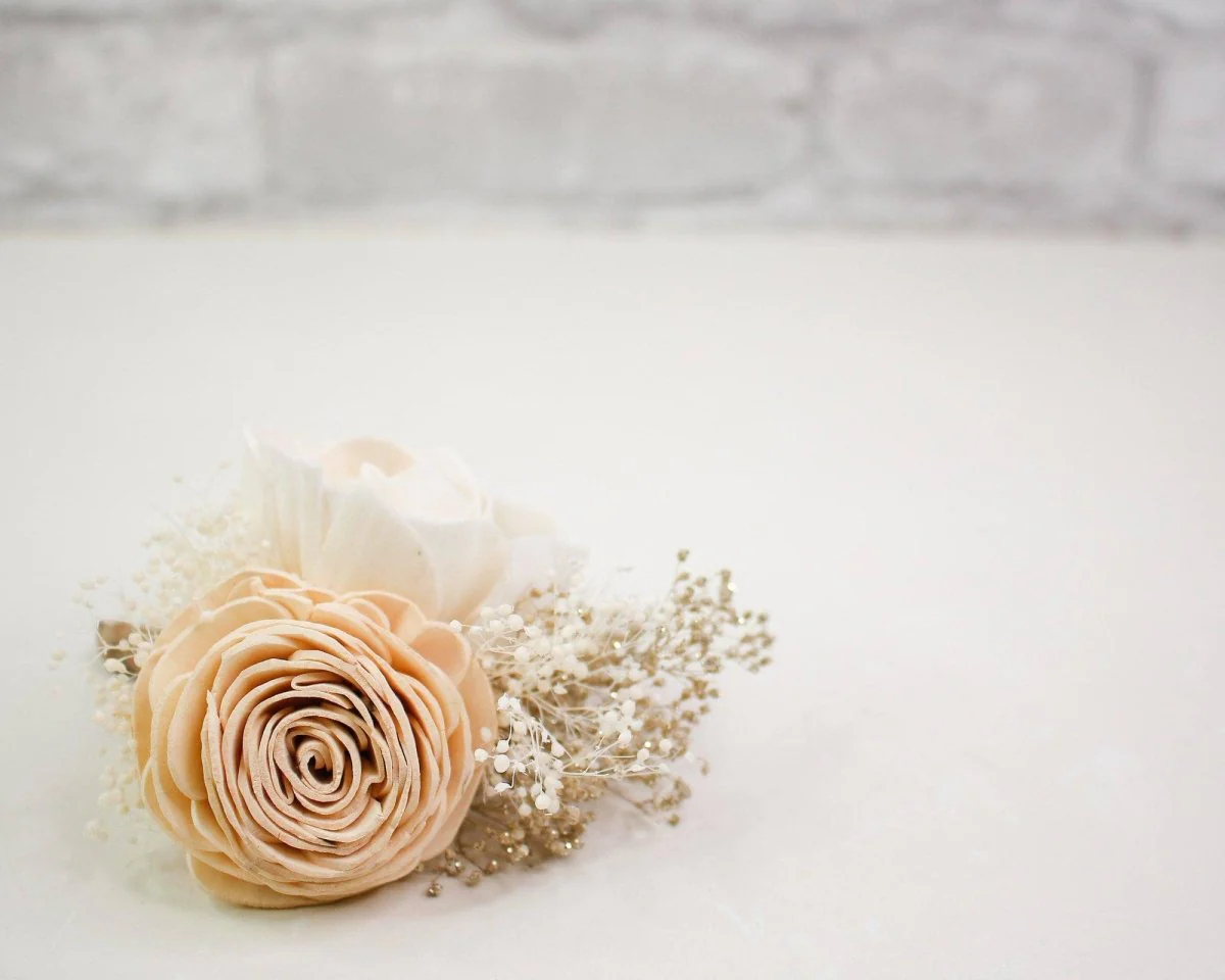 Nearly Nude Boutonniere (Set of 3)* - Image 3