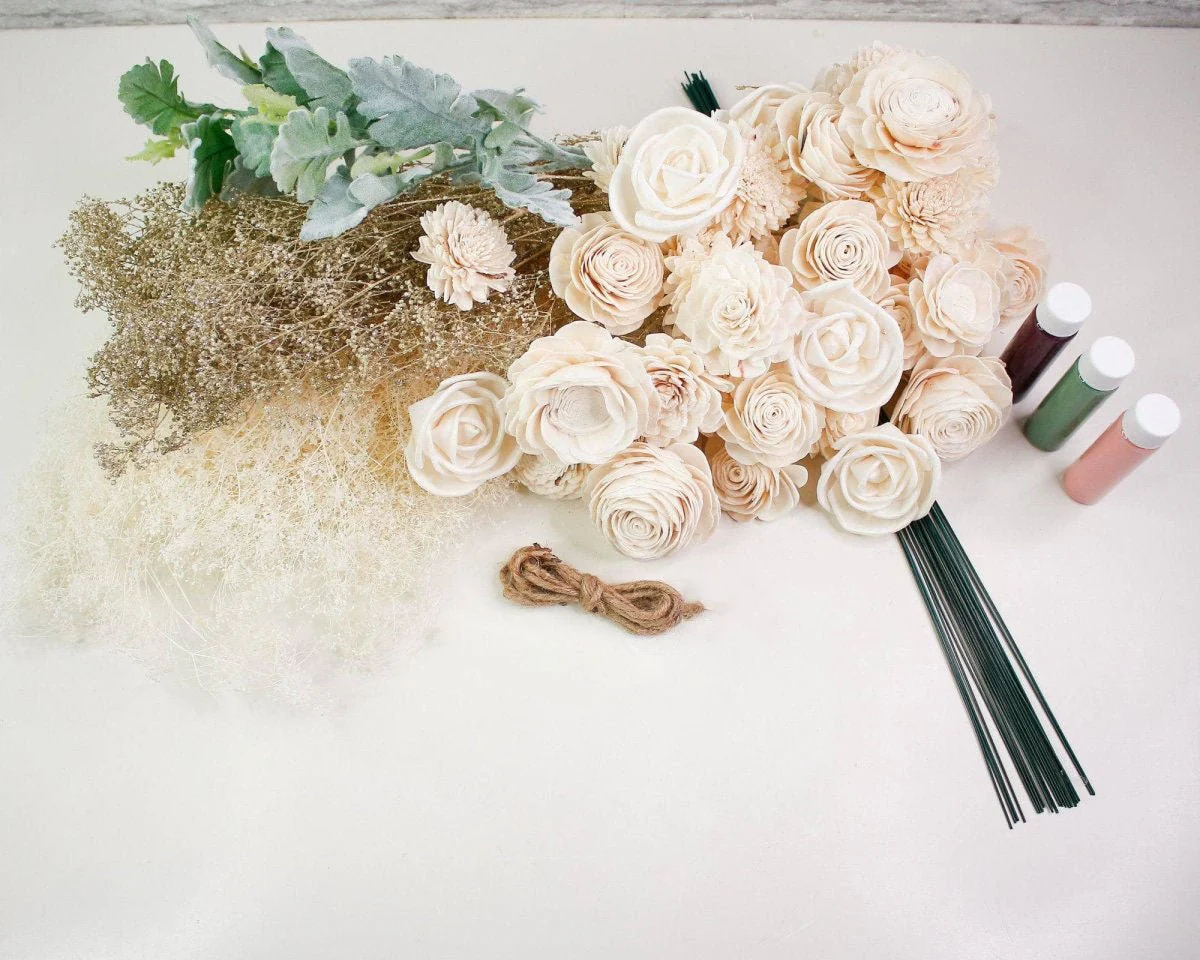 Nearly Nude Bridal Bouquet - Image 11